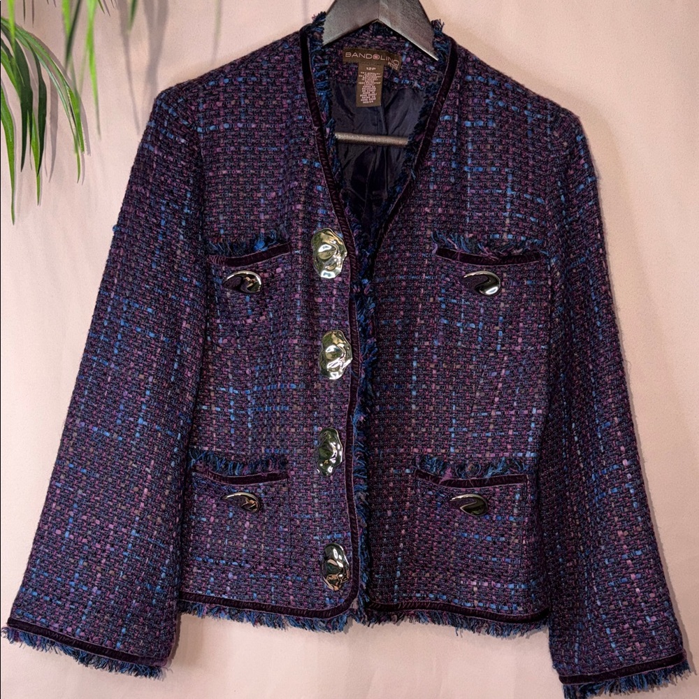 Bandolino Tweed Runway Curated Blazer – Aybar’s Glamour Edit